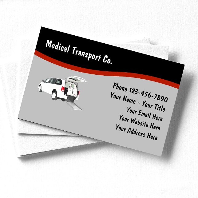 Medical Transport Vehicle Business Card (Creator Uploaded)