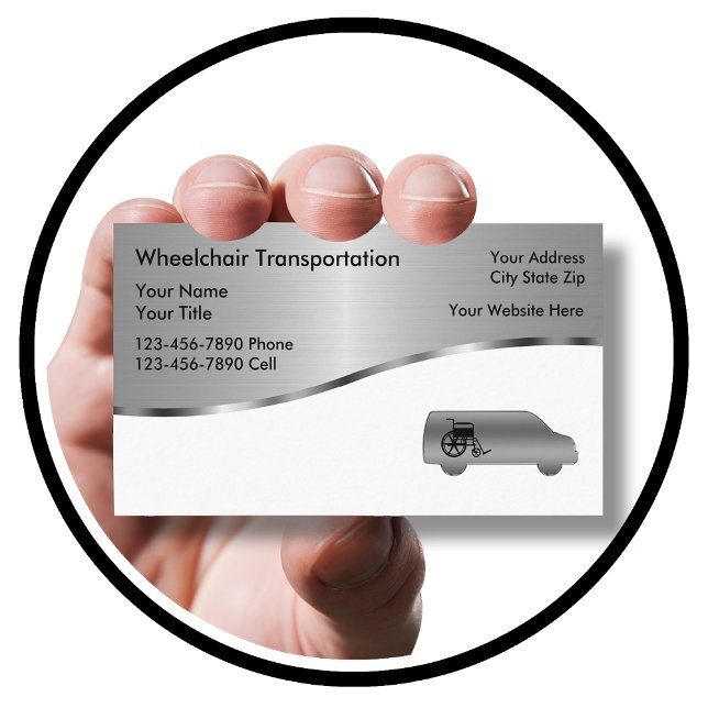 Medical Wheelchair Transport Business Cards (Creator Uploaded)