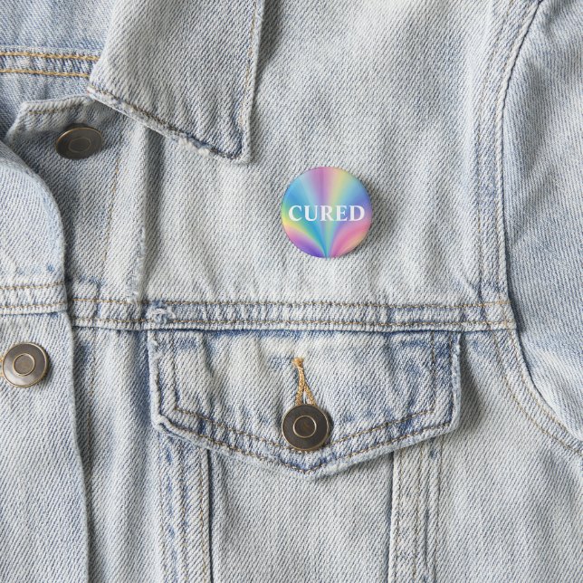 MEDICALLY CURED  3 CM ROUND BADGE (In Situ)