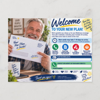 Medicare Enrolment Thank You Postcard