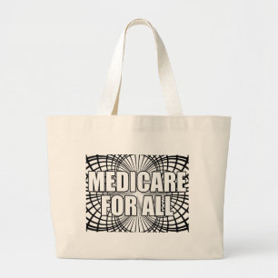 Medicare for All Drawing Large Tote Bag
