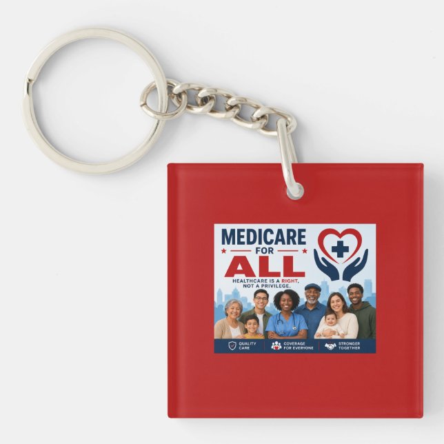 Medicare for All Key Ring (Front)