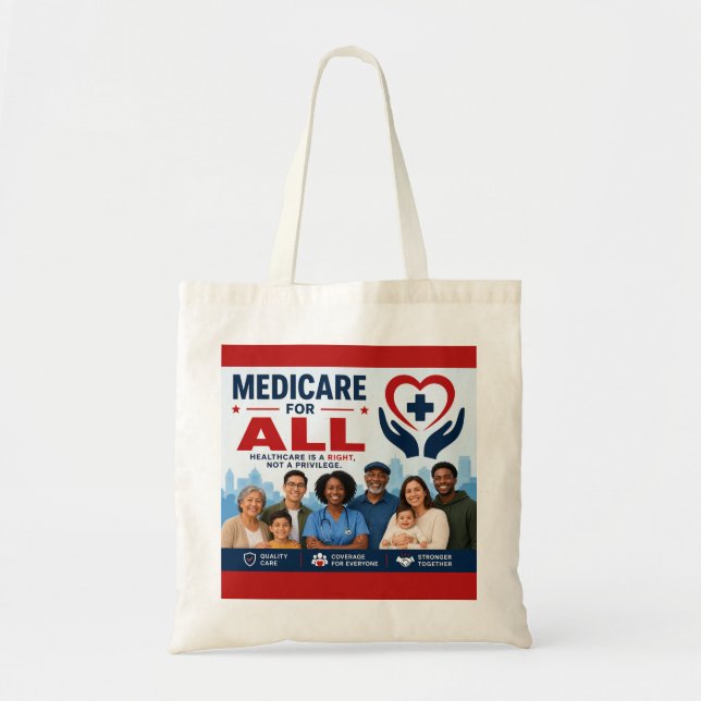 Medicare for All Tote Bag (Front)