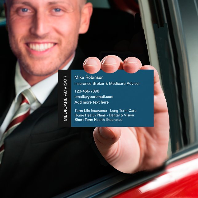 Medicare Health Insurance Rep Business Card (Creator Uploaded)
