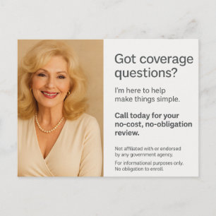 Medicare Postcard – Elegant Southern Agent Design