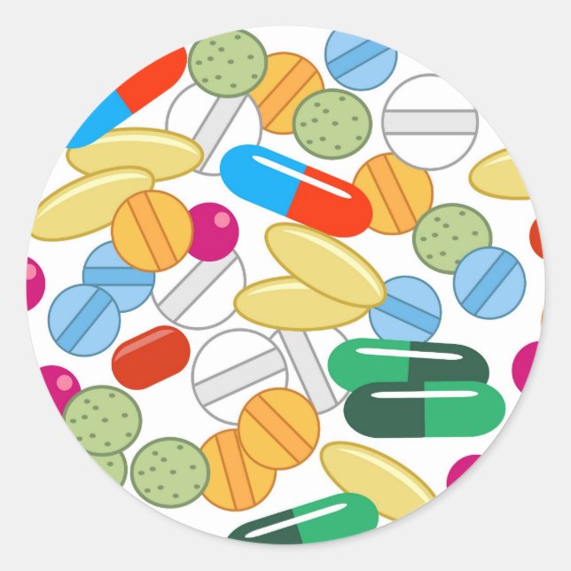 Medication Classic Round Sticker (Front)