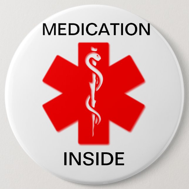 Medication inside medical alert button (Front)