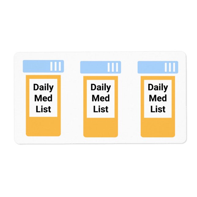 Medication List- Daily PRN Emergency (Front)