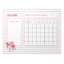 Medication Log Sheets Personalised