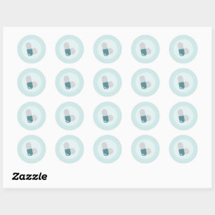 Medication Pills Classic Round Sticker
