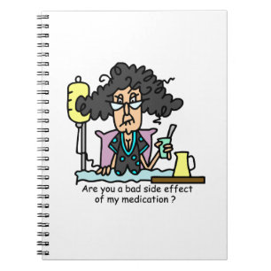 Medication Side Effect Dark Hair Notebook