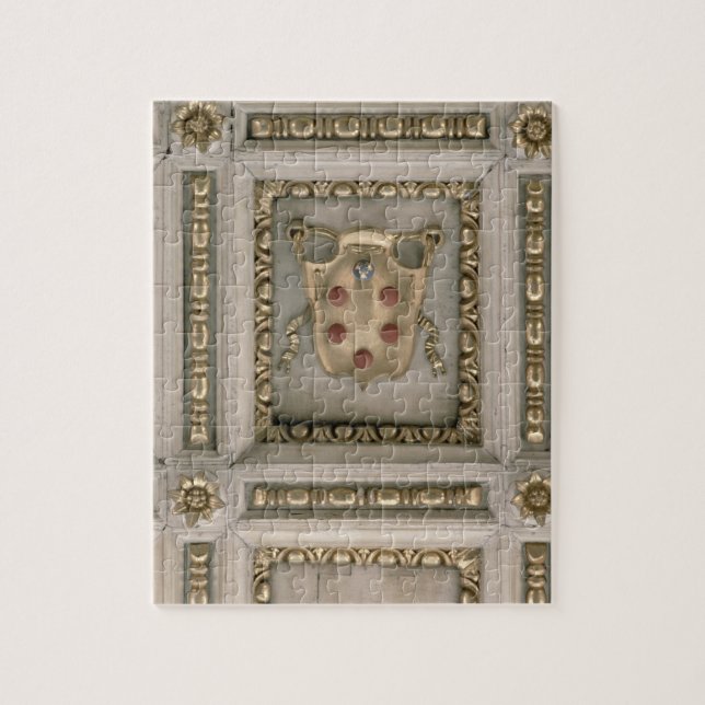 Medici coat of arms, from the soffit of the church jigsaw puzzle (Vertical)