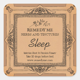 Medicinal Herbal Sleep Remedy Tincture Labels