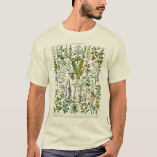 Medicinal Plants & Flowers by Adolphe Millot T-Shirt