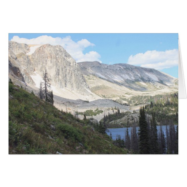 Medicine Bow Peak Greeting Card (Front Horizontal)