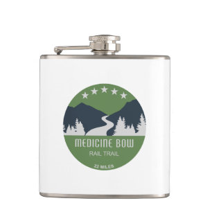 Medicine Bow Rail Trail Hip Flask