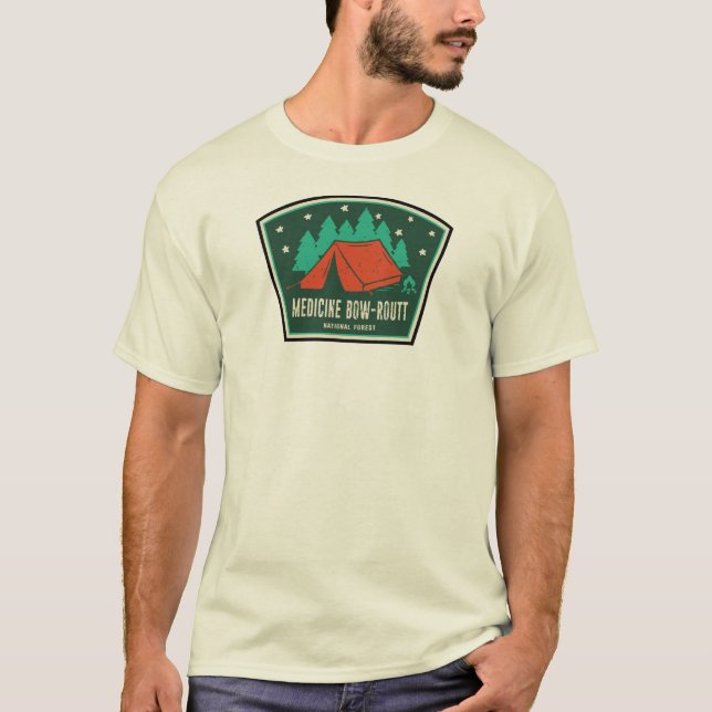 Medicine Bow-Routt National Forest Camping T-Shirt (Front)
