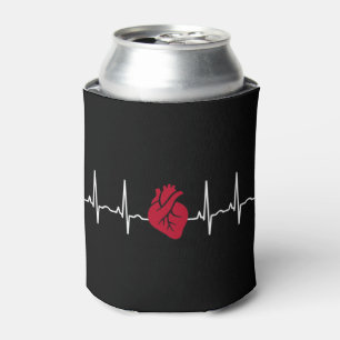 Medicine Doctor Paramedic Nurse Gift Love Cardiogr Can Cooler