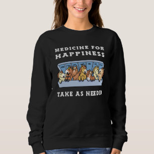 Medicine for Happiness Horses Ponny Sweatshirt