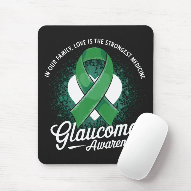 Medicine Glaucoma Awareness Mouse Pad (With Mouse)