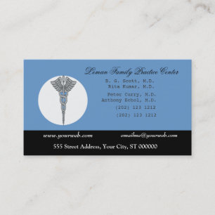 Medicine Health Blue Medical Doctor Appointment Card