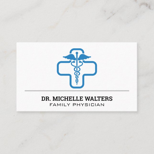 Medicine Health Care Logo Business Card (Front)
