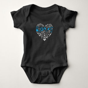 Medicine - Heart From Medicine Equipment Baby Bodysuit