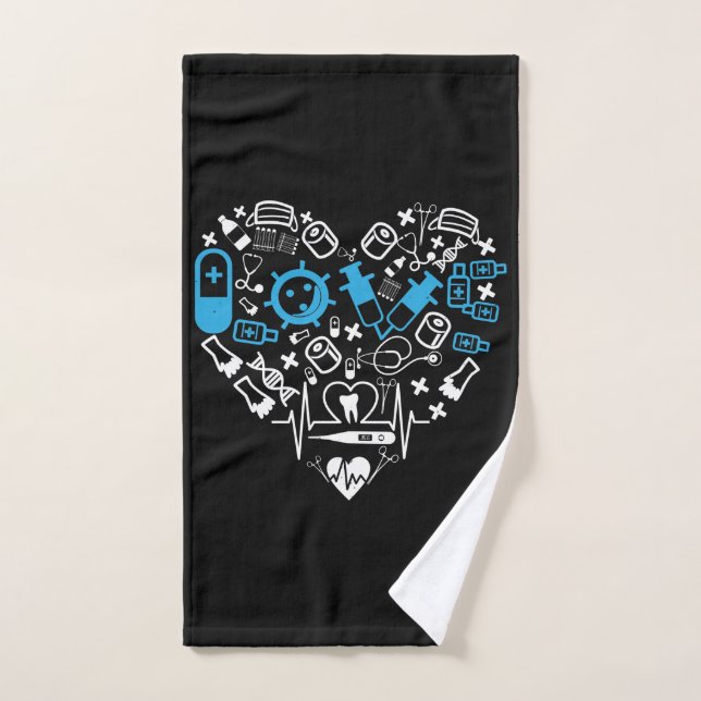 Medicine - Heart From Medicine Equipment Hand Towel (Hand Towel)