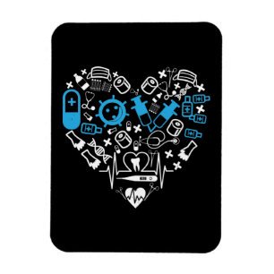 Medicine - Heart From Medicine Equipment Magnet