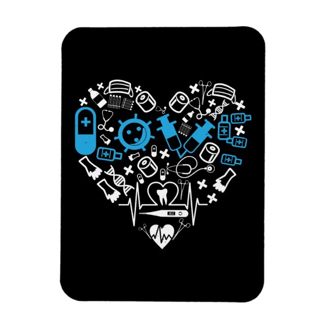 Medicine - Heart From Medicine Equipment Magnet (Vertical)