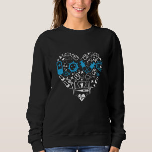 Medicine - Heart From Medicine Equipment Sweatshirt