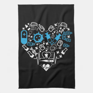 Medicine - Heart From Medicine Equipment Tea Towel