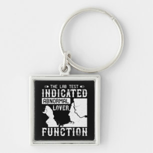 Medicine - Lab Test Shows Abnormal Lover Key Ring