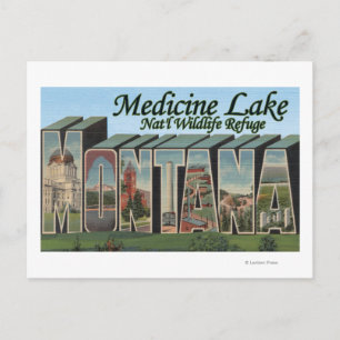 Medicine Lake Nat'l Refuge, Montana Postcard