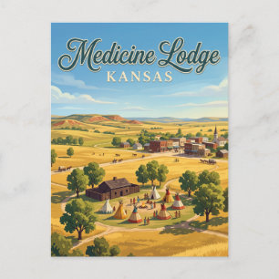 Medicine Lodge, Kansas Postcard