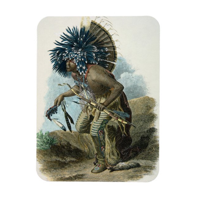 Medicine man of the Mandan tribe in the costume of Magnet (Vertical)