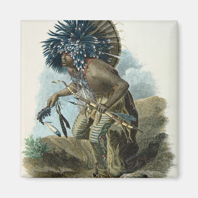 Medicine man of the Mandan tribe in the costume of Magnet (Front)