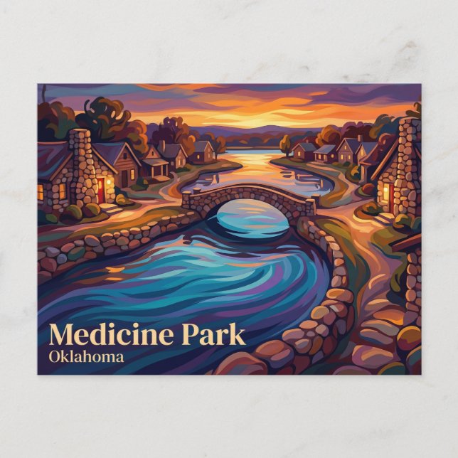 Medicine Park USA Postcard (Front)