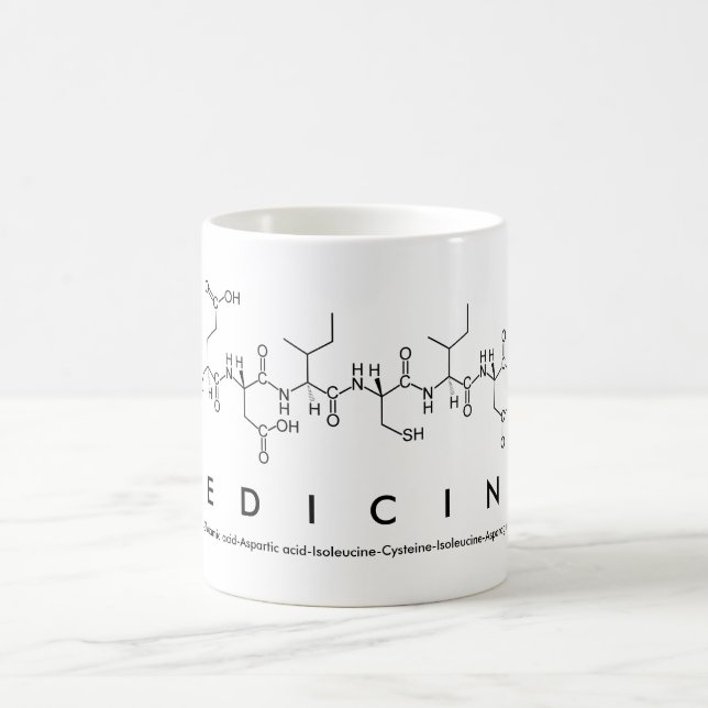 Medicine peptide word mug (Center)