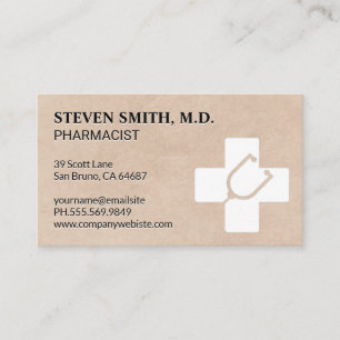 Medicine Pharmacist Hospital Business Card