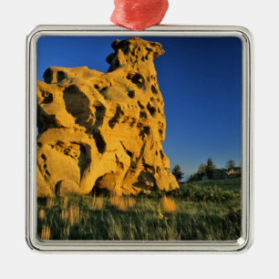 Medicine Rocks State Park near Ekalaka Montana Metal Ornament