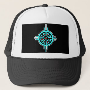 Medicine Wheel-Black Trucker Hat