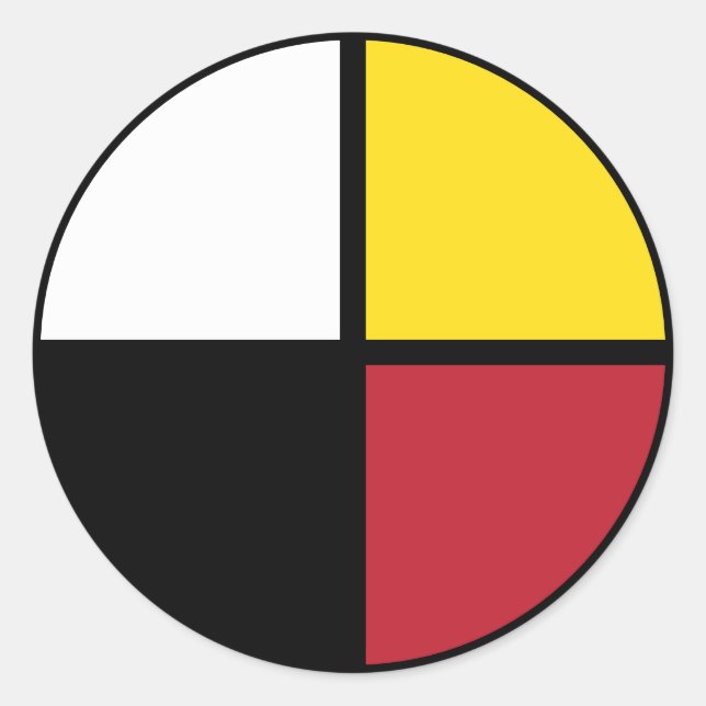 Medicine Wheel Classic Round Sticker (Front)
