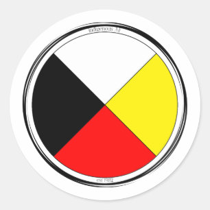 Medicine Wheel Classic Round Sticker