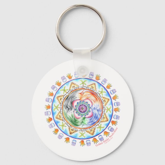 Medicine Wheel Key Ring (Front)
