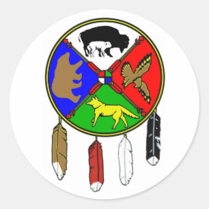 Medicine Wheel - White Buffalo Woman Classic Round Sticker
