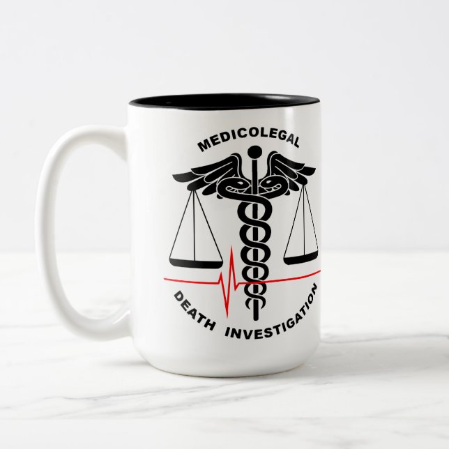 Medicolegal Death Investigation Two-Tone Coffee Mug (Left)