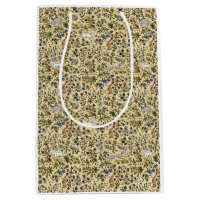 Medieval animals mille fleurs parchment gift bag