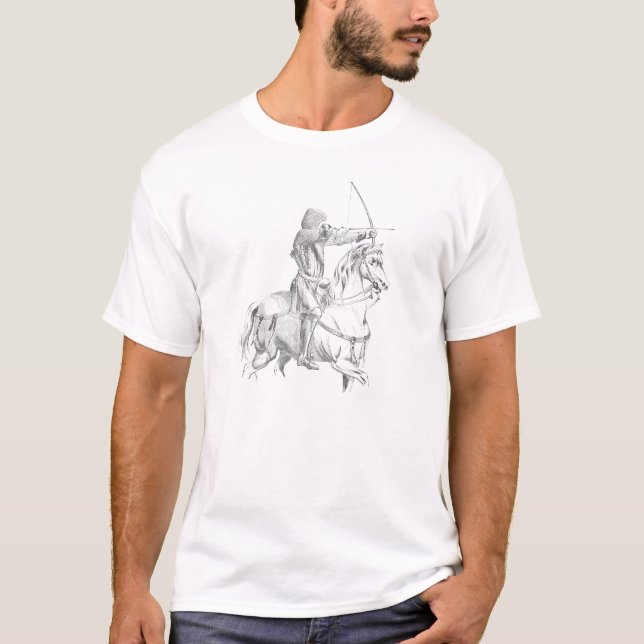 Medieval archer with horseback T-Shirt (Front)