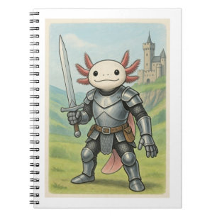 Medieval Axolotl Knight Notebook